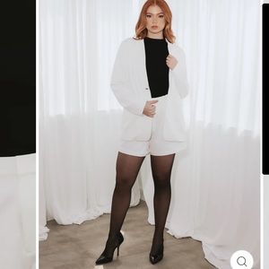 Klassy Network Relaxed Fit Blazer White (medium)